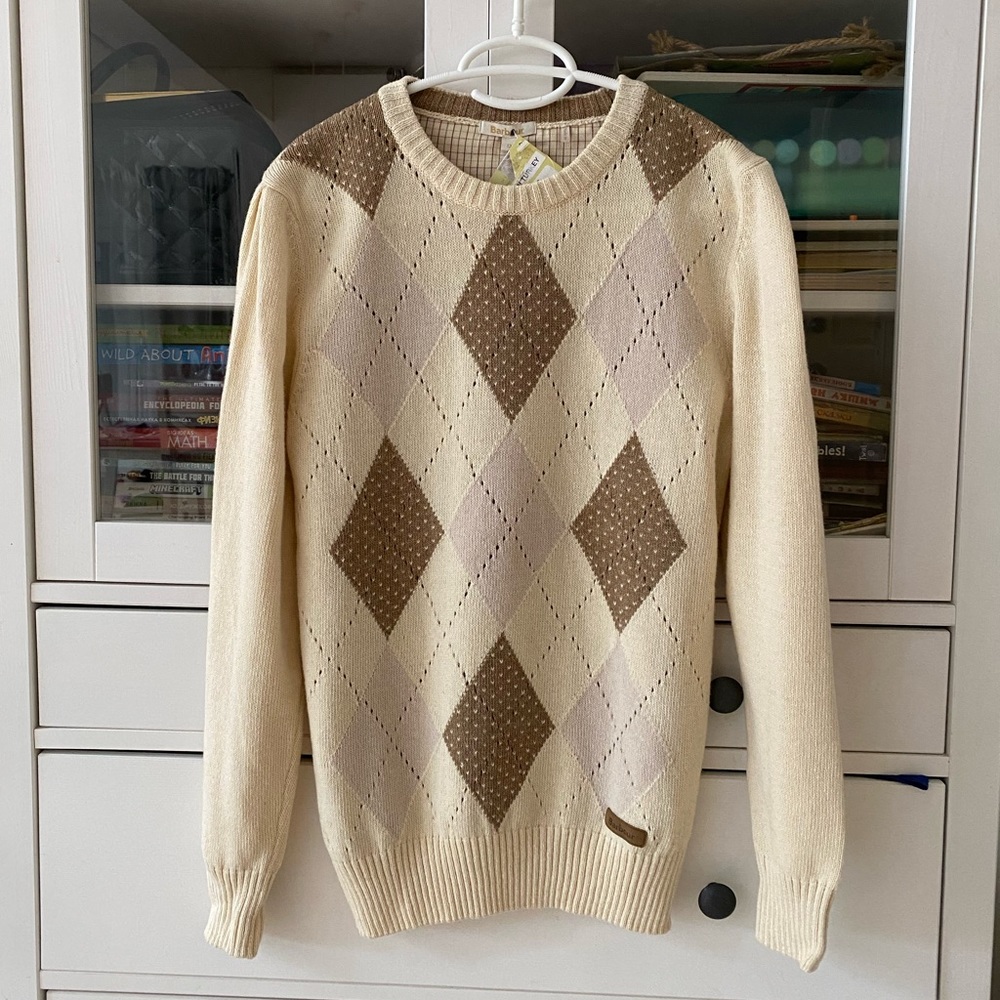 BARBOUR BADMINTON LADIES KNIT TOP – VANILLA